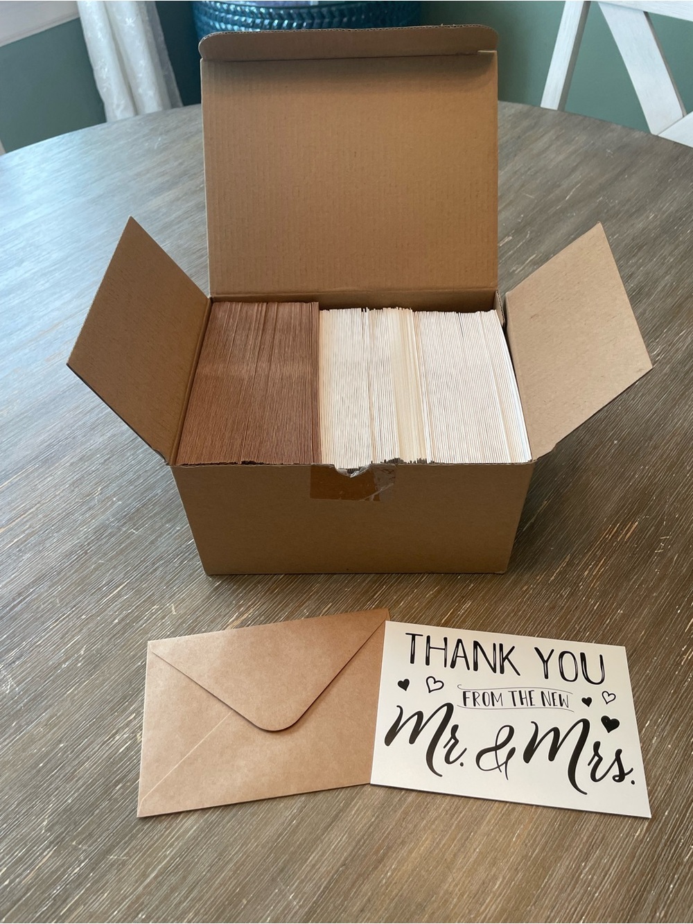 NIB Wedding Thank you cards. 115 cards & envelopes.